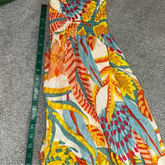 Christian Siriano Yellow Orange Maxi Wide Leg pants - Picture 7 of 9